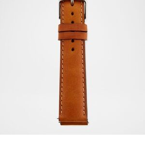 Michele Tan Leather Watch Strap 18mm